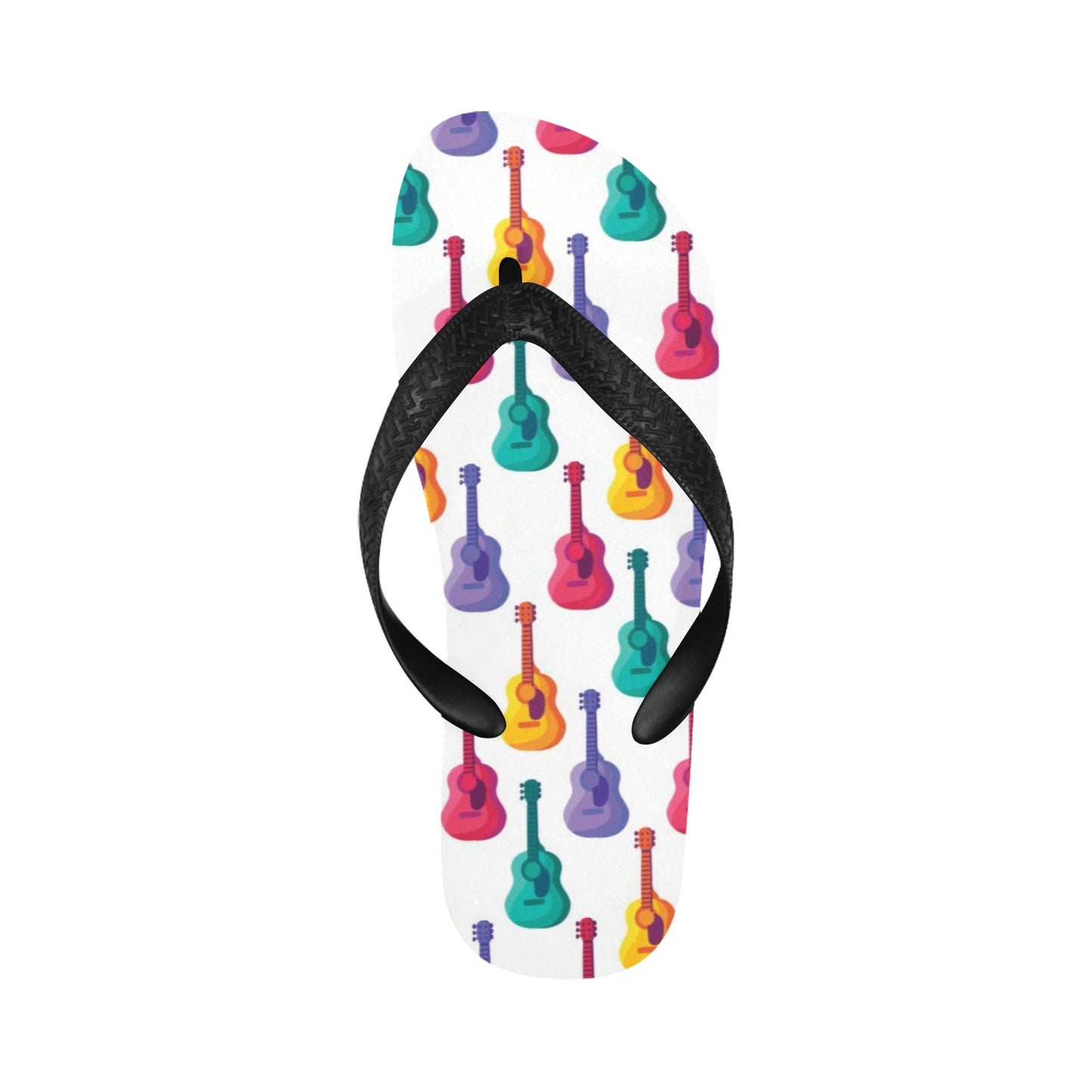 Acoustic Guitar Print Design LKS406 Flip Flops