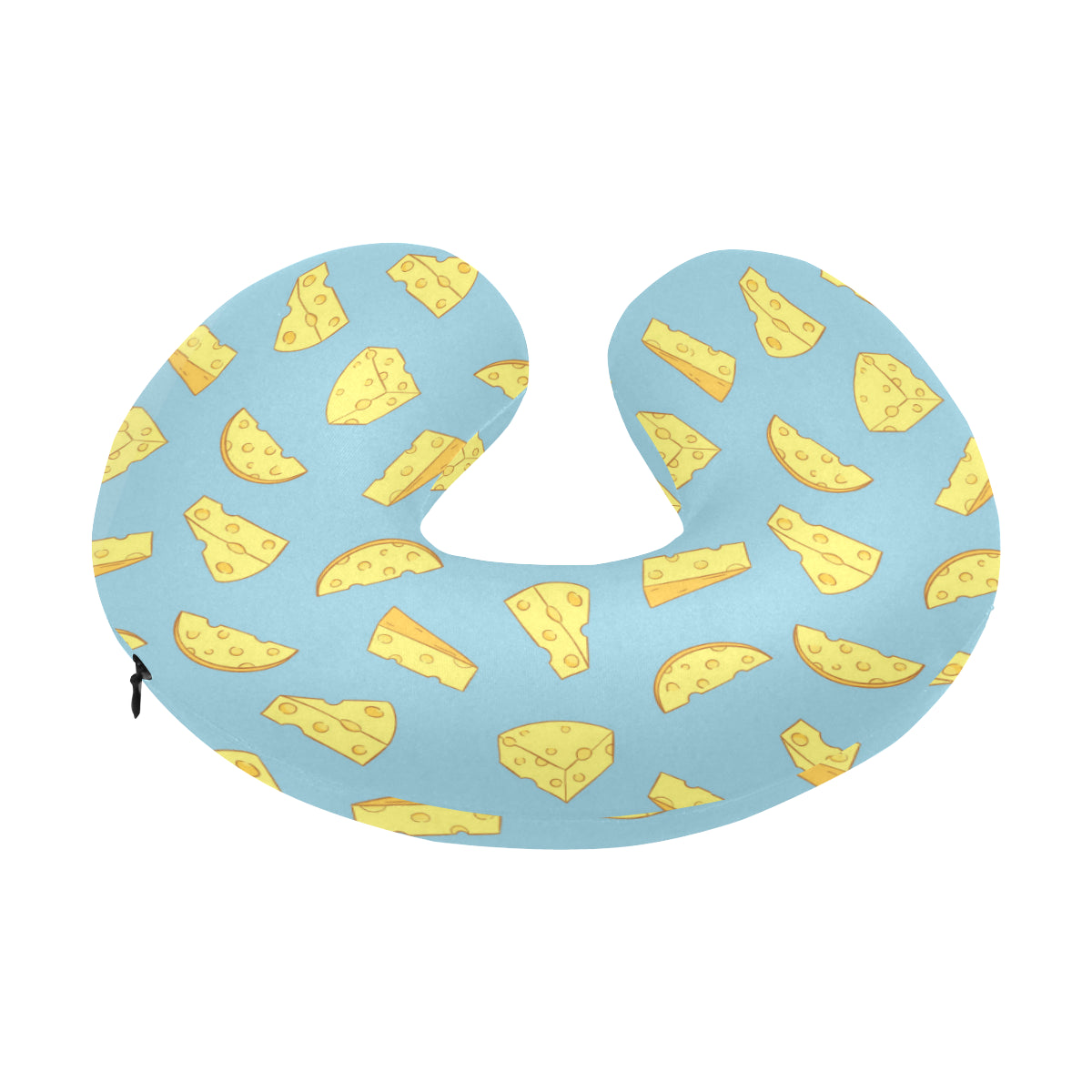 Cheese Pattern Print Design 04 U-Shaped Travel Neck Pillow