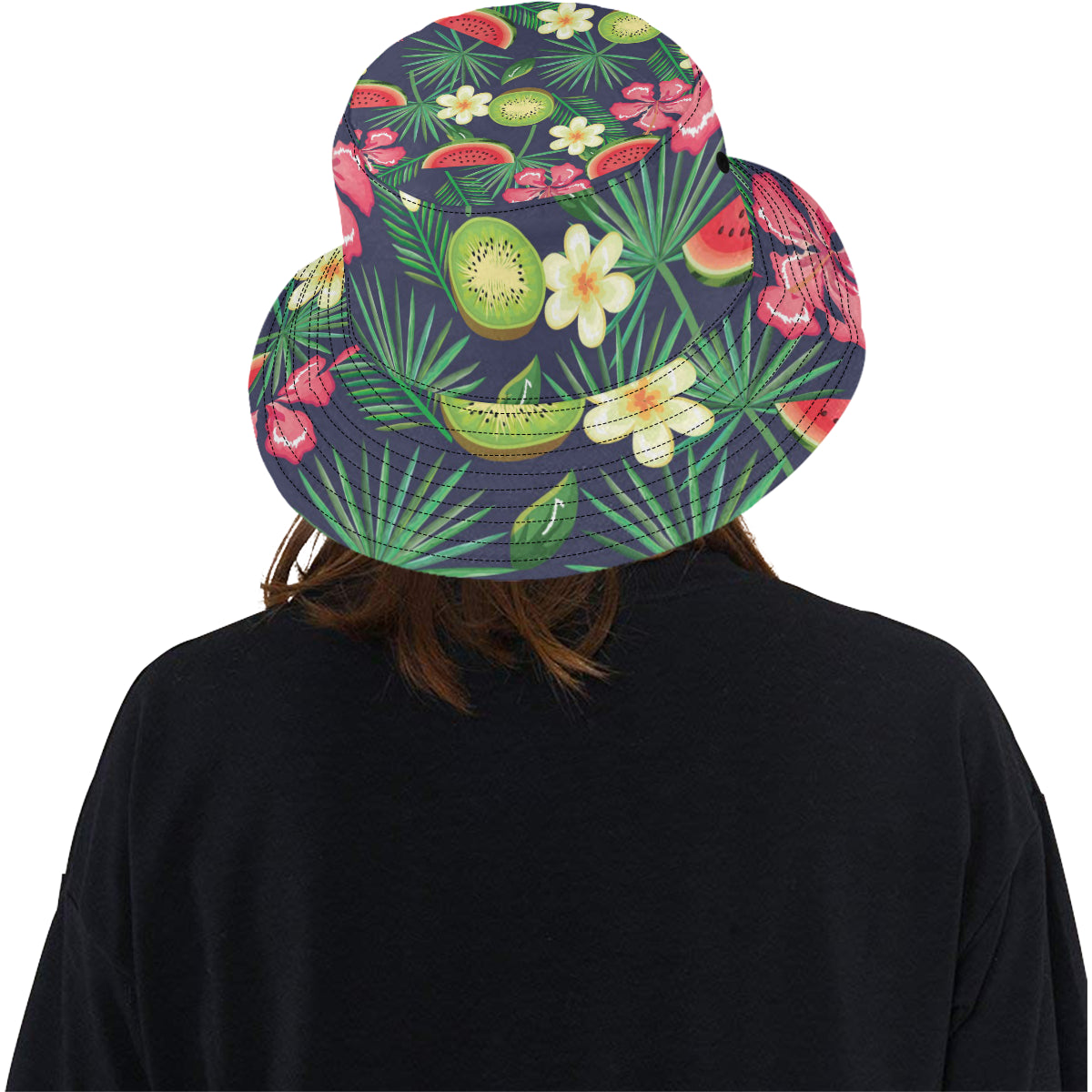 Tropical Fruits Pattern Print Design TF05 Unisex Bucket Hat