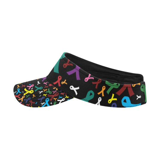 Cancer Awareness Pattern Print Design 03 Unisex Sun Visor