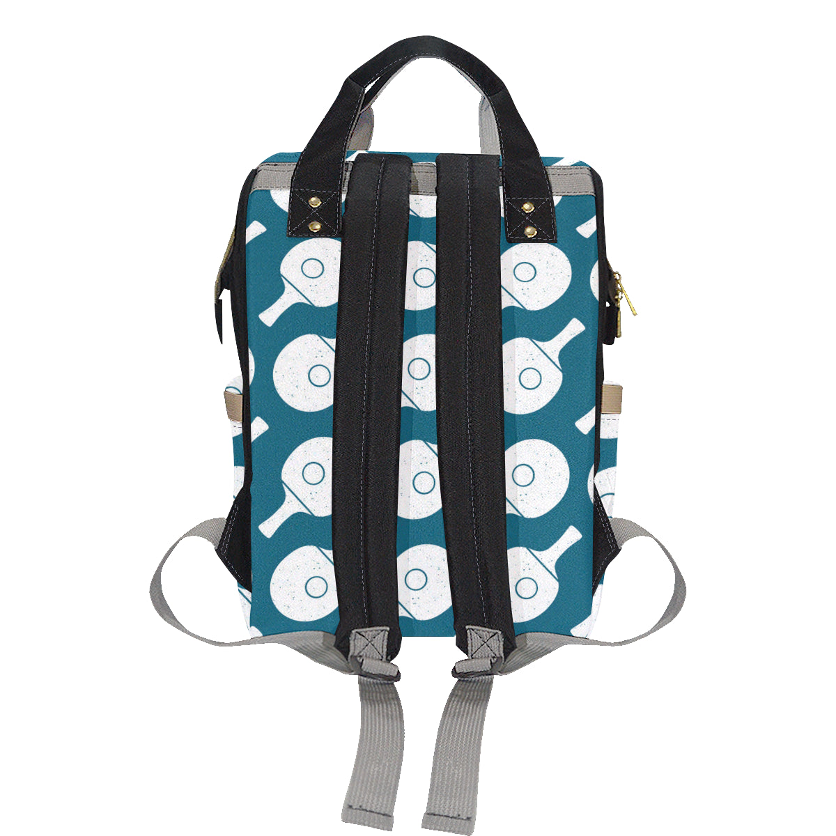 Ping Pong Pattern Print Design A02 Diaper Bag Backpack