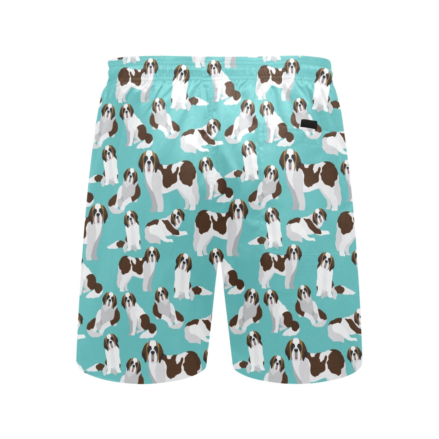 St Bernards Print Design LKS302 Men's Swim Trunks Beach Shorts