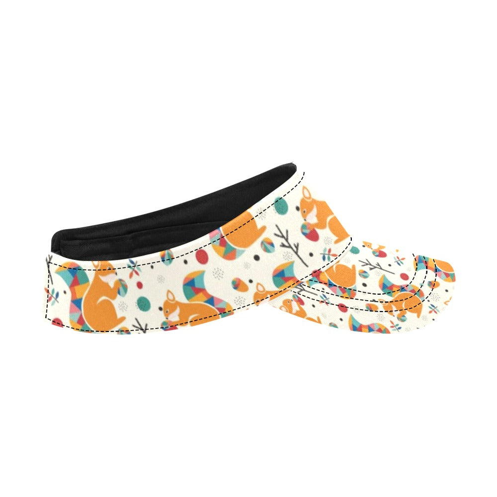 Squirrel Print Design LKS304 Unisex Sun Visor