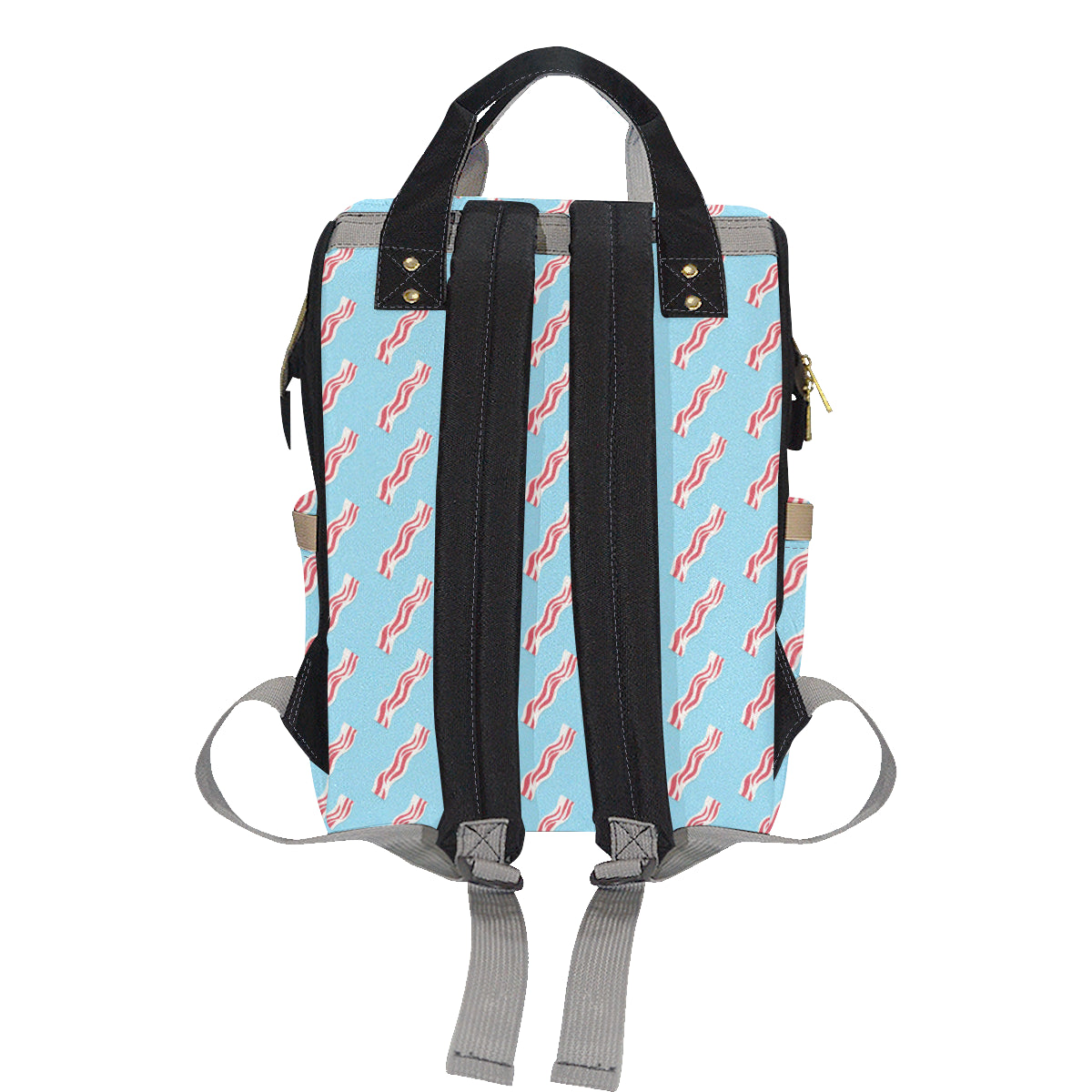 Bacon Pattern Print Design 03 Diaper Bag Backpack