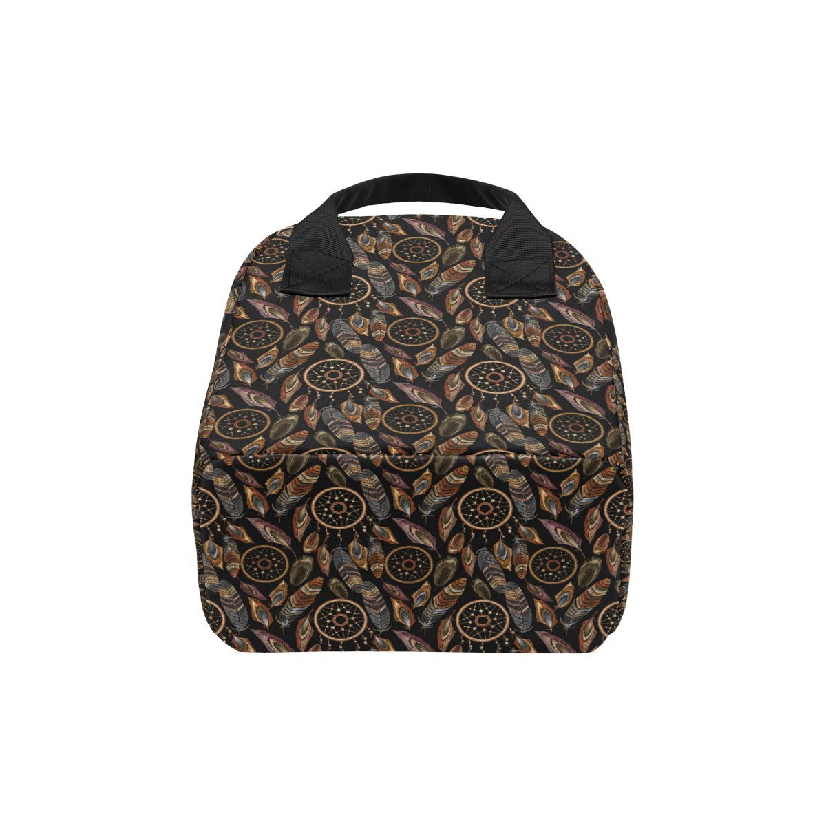 Dream catcher embroidered style Insulated Lunch Bag