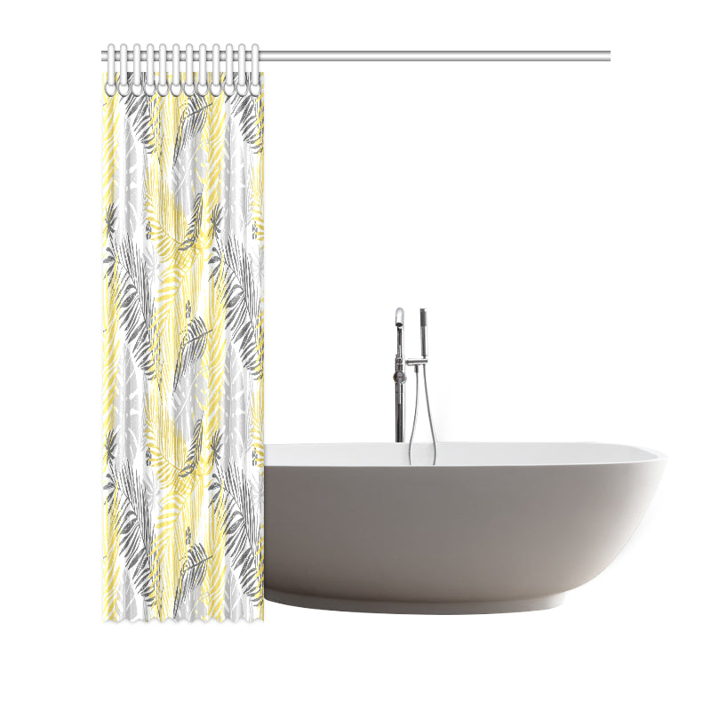 Palm Leaves Pattern Print Design PL012 Shower Curtain