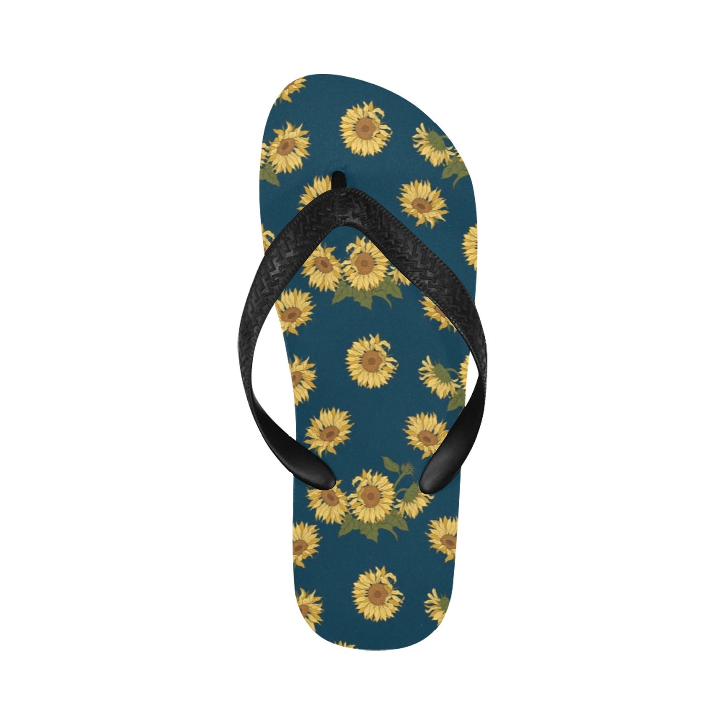 Sunflower Print Design LKS305 Flip Flops