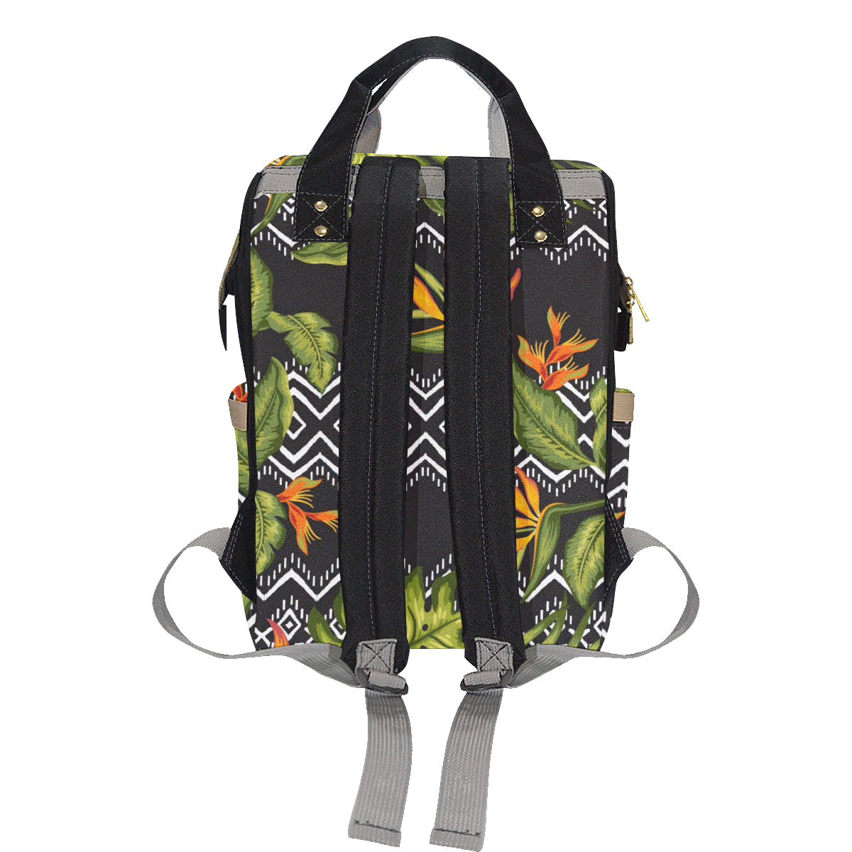 Bird Of Paradise Pattern Print Design BOP07 Diaper Bag Backpack