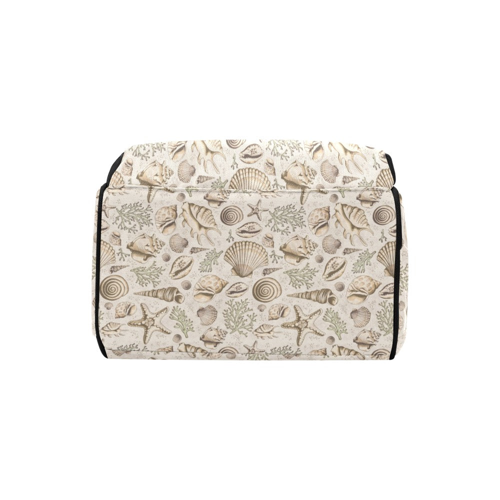 Seashell Print Design LKS304 Diaper Bag Backpack