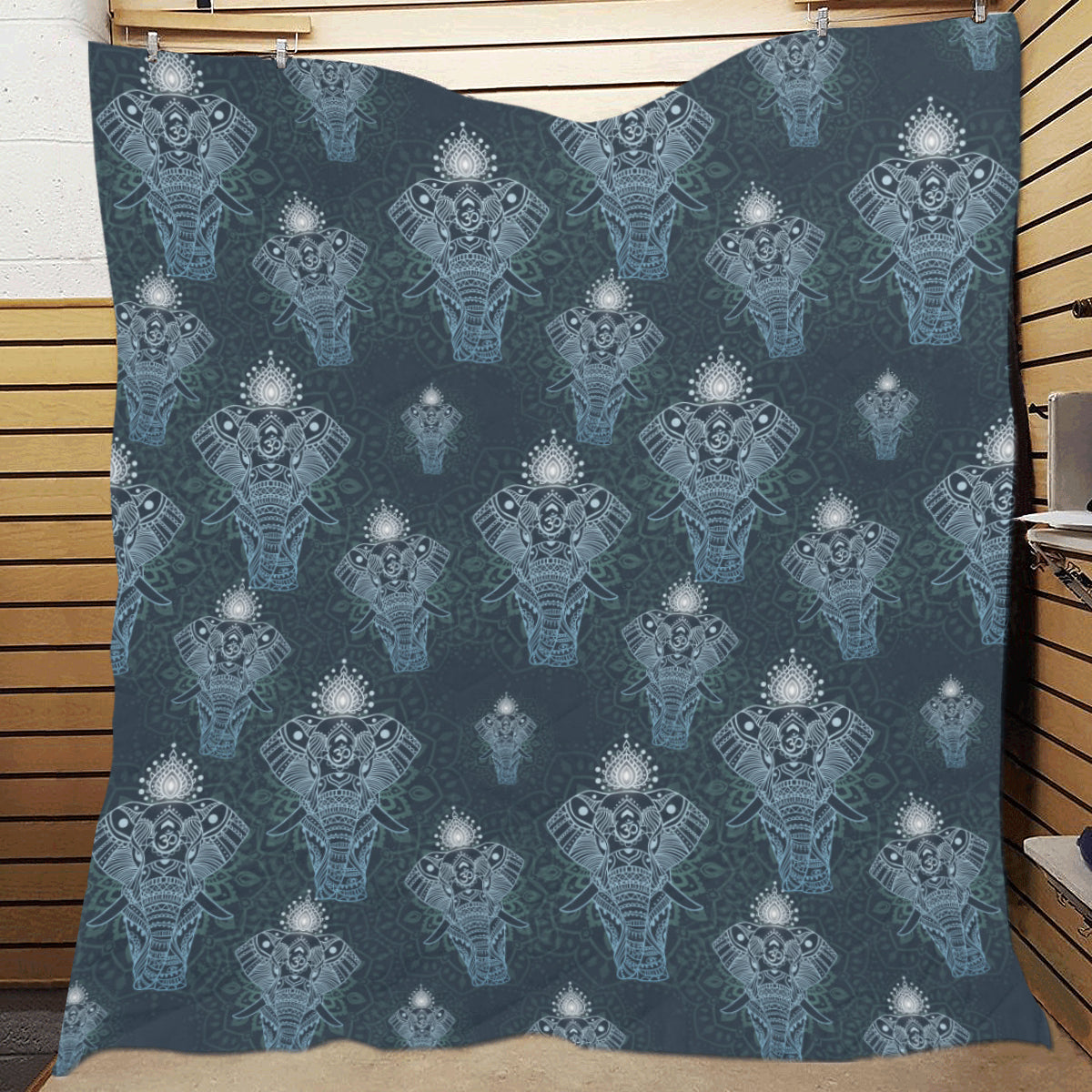 Elephant Mandala Premium Quilt
