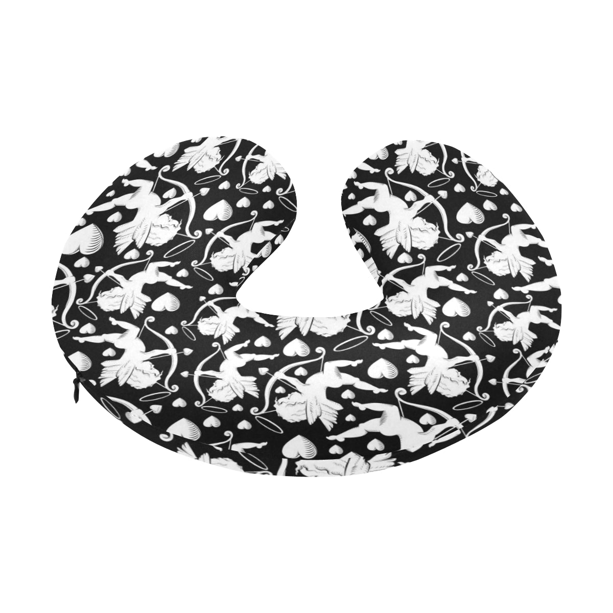 Cupid Pattern Print Design 04 U-Shaped Travel Neck Pillow