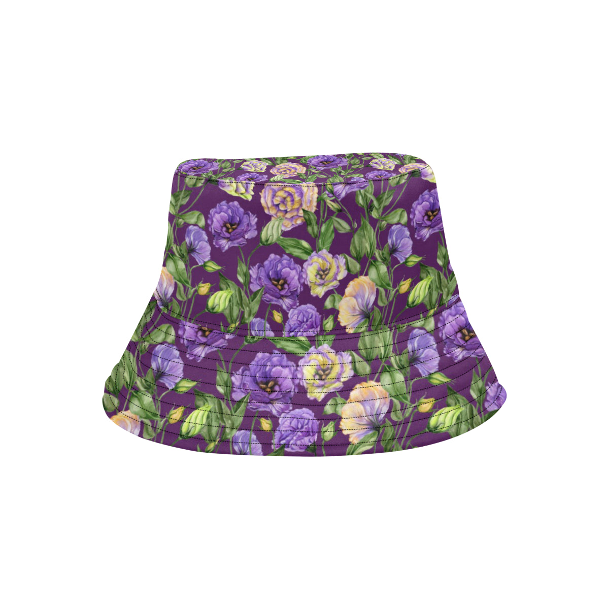 Lisianthus Pattern Print Design LT03 Unisex Bucket Hat