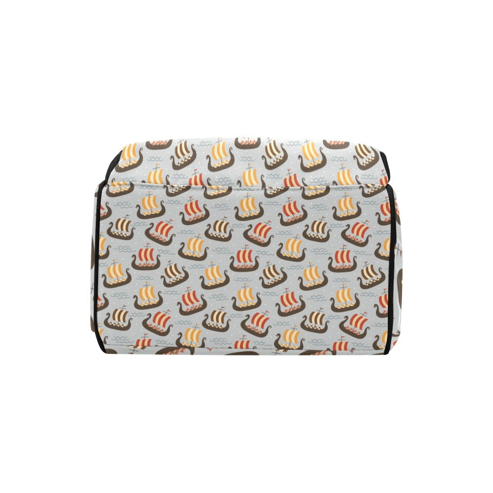 Vikings Print Design LKS308 Diaper Bag Backpack