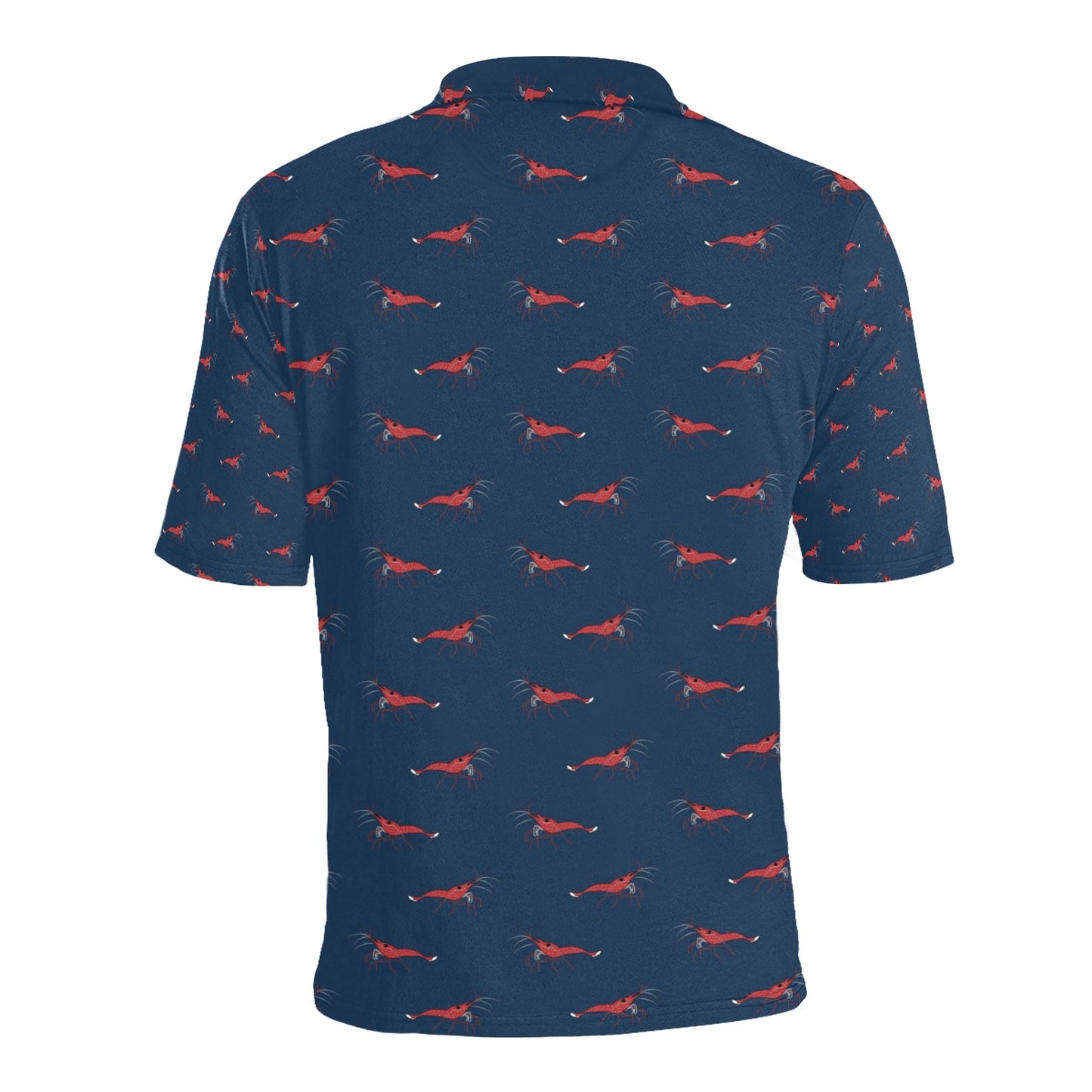 Shrimp Print Design LKS305 Men Polo Shirt
