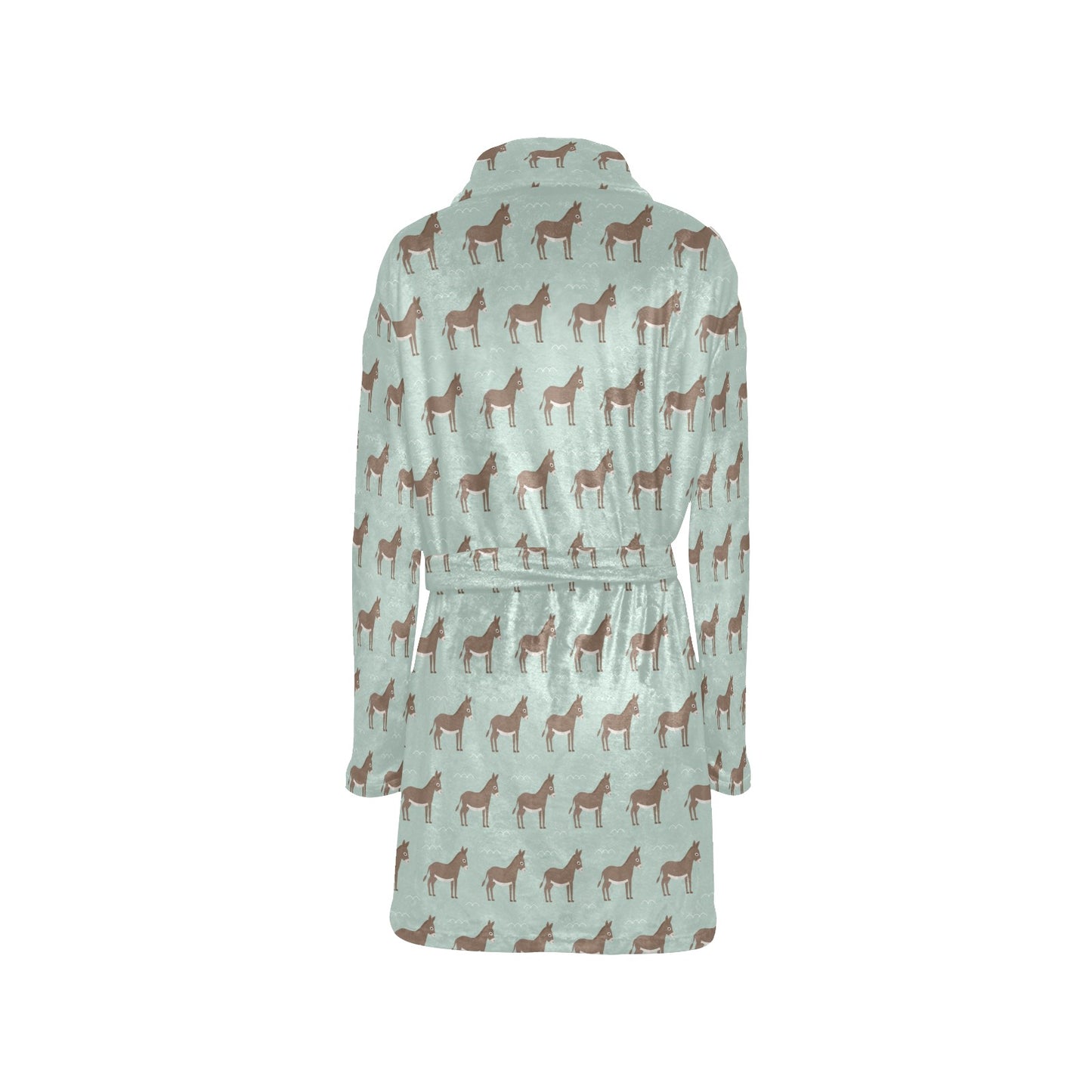 Donkey Print Design LKS402 Women's Fleece Robe