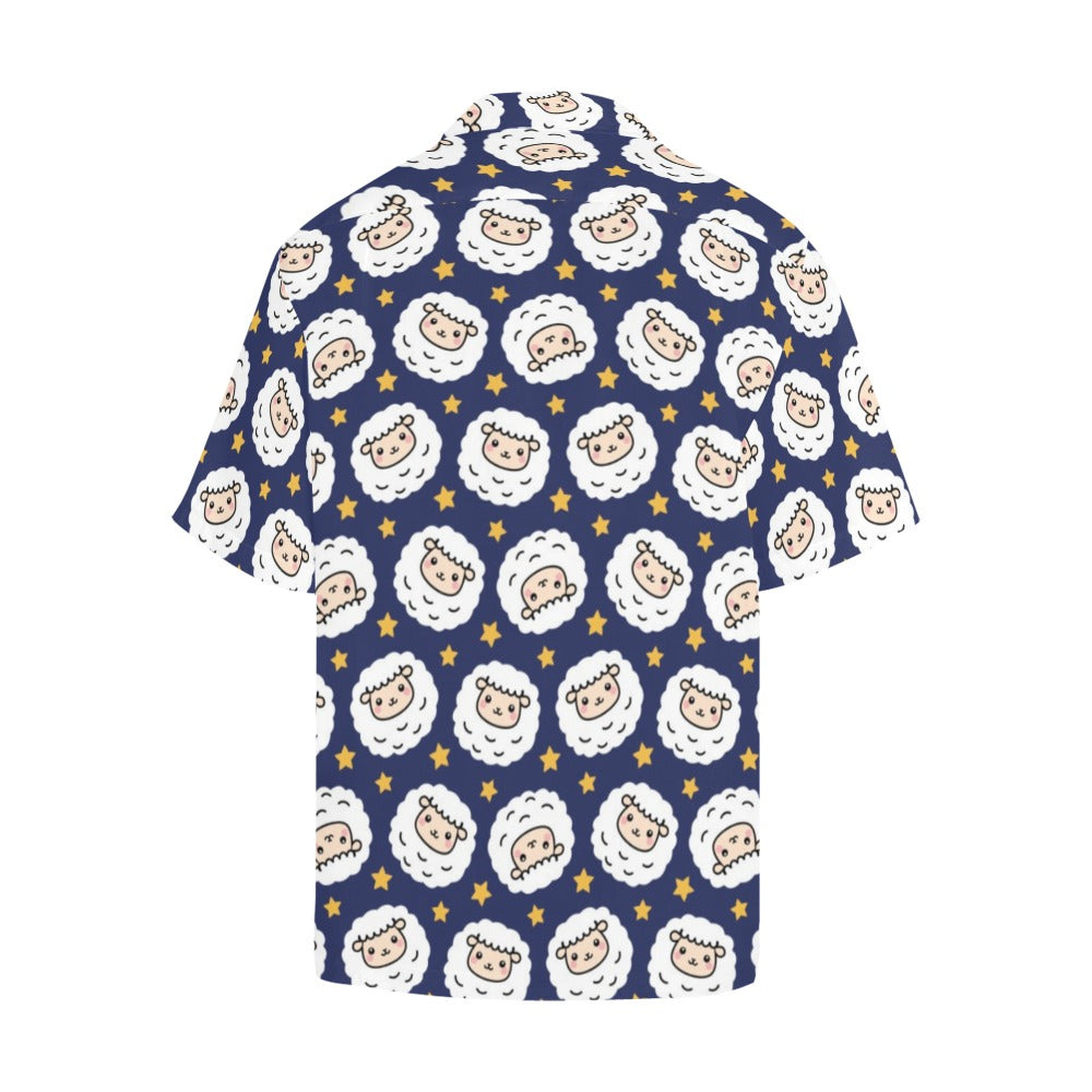 Sheep Print Design LKS402 Men's Men's Hawaiian Shirt
