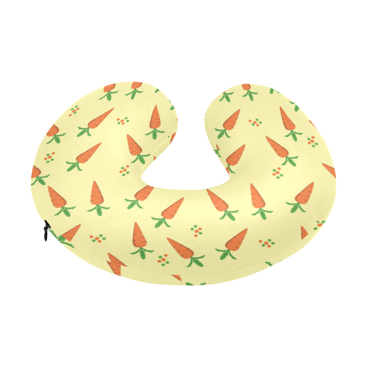 Carrot Pattern Print Design 04 U-Shaped Travel Neck Pillow