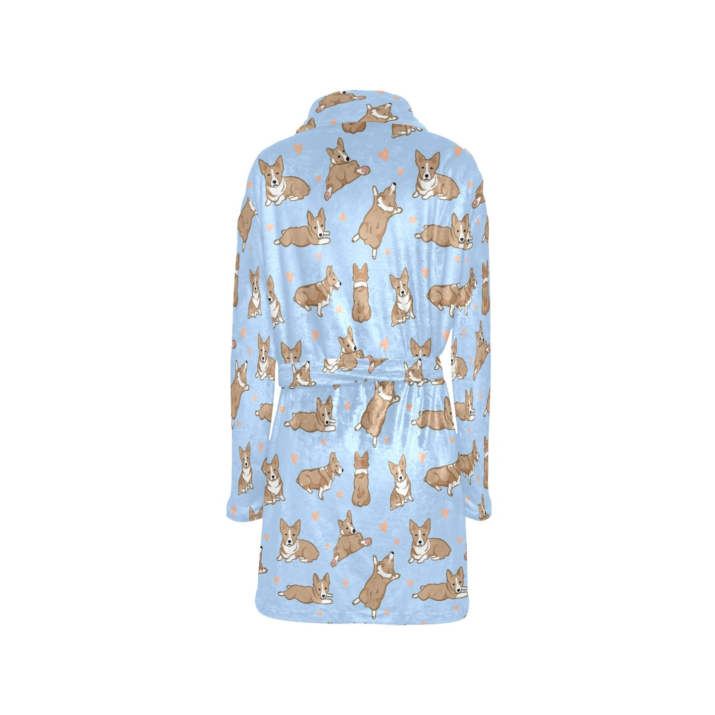 Pembroke Welsh Corgis Pattern Print Design A05 Women's Fleece Robe