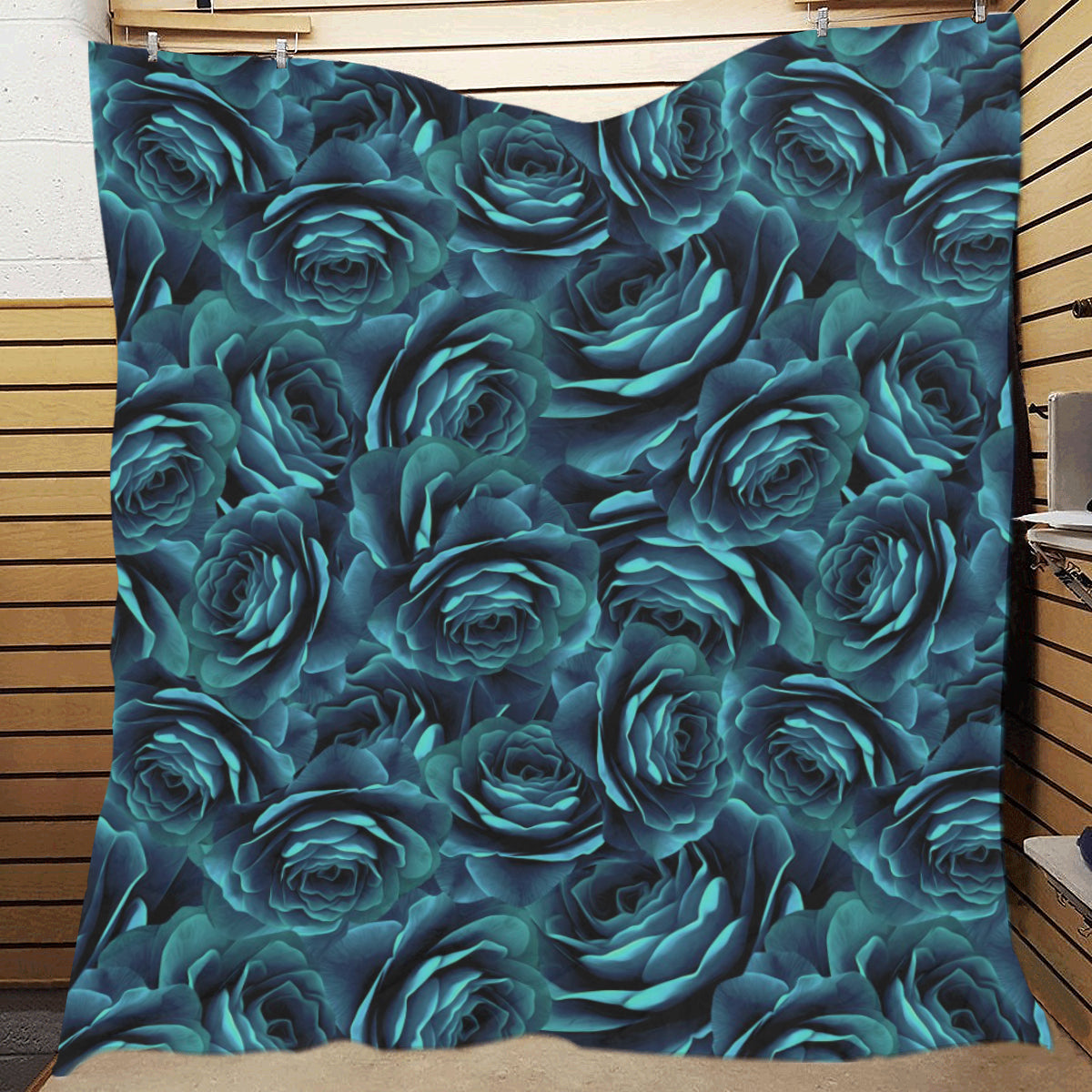 Camellia Pattern Print Design CM04 Premium Quilt
