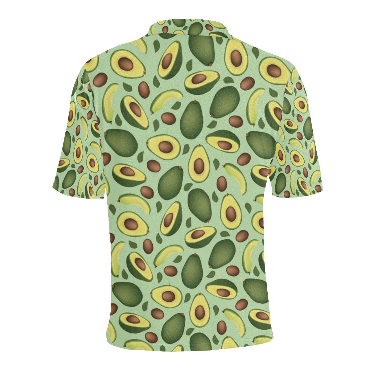 Avocado Pattern Print Design AC01 Men Polo Shirt