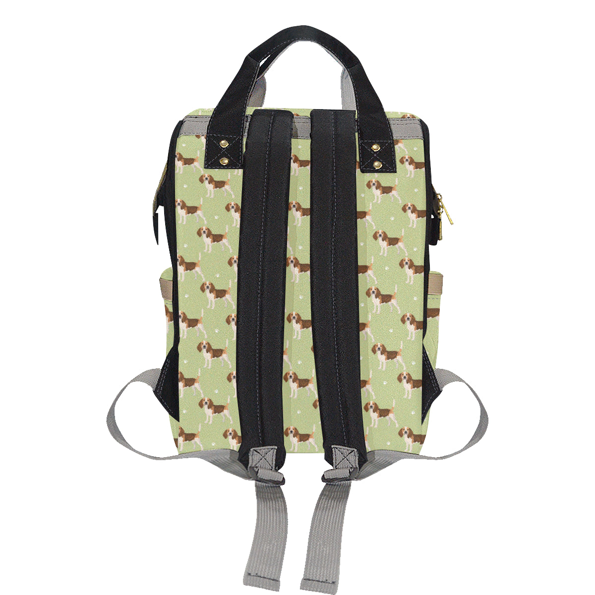 Beagle Pattern Print Design 07 Diaper Bag Backpack
