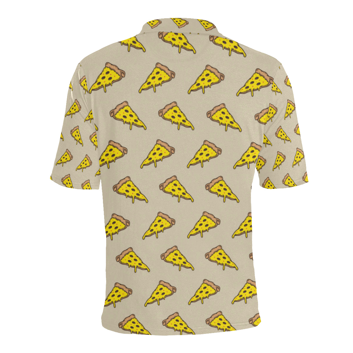 Pizza Pattern Print Design A04 Men Polo Shirt