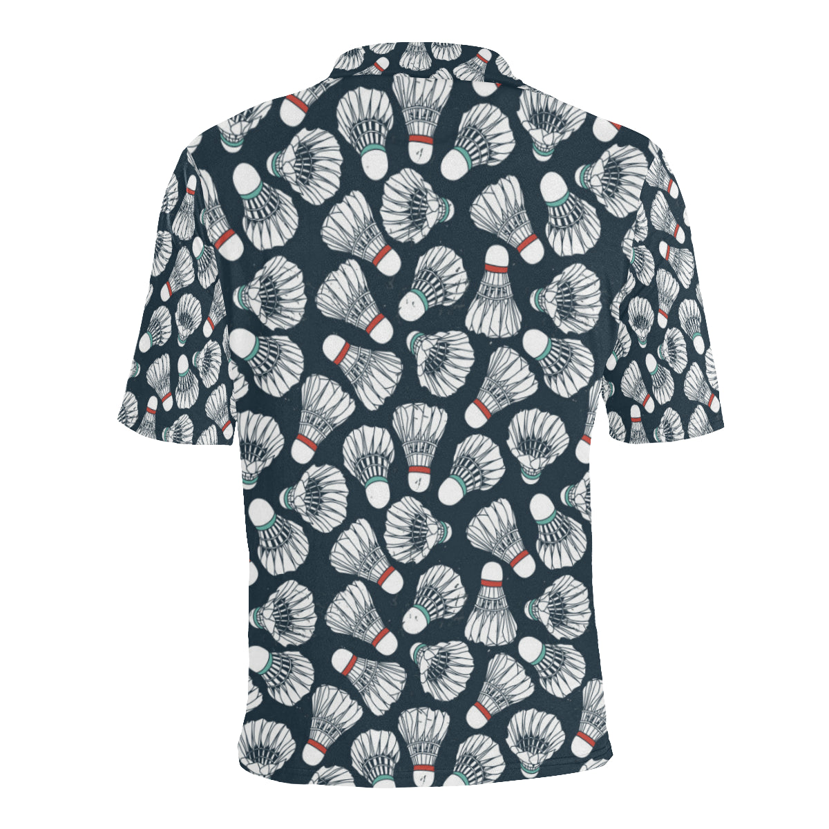 Badminton Ball Pattern Print Design 01 Men Polo Shirt