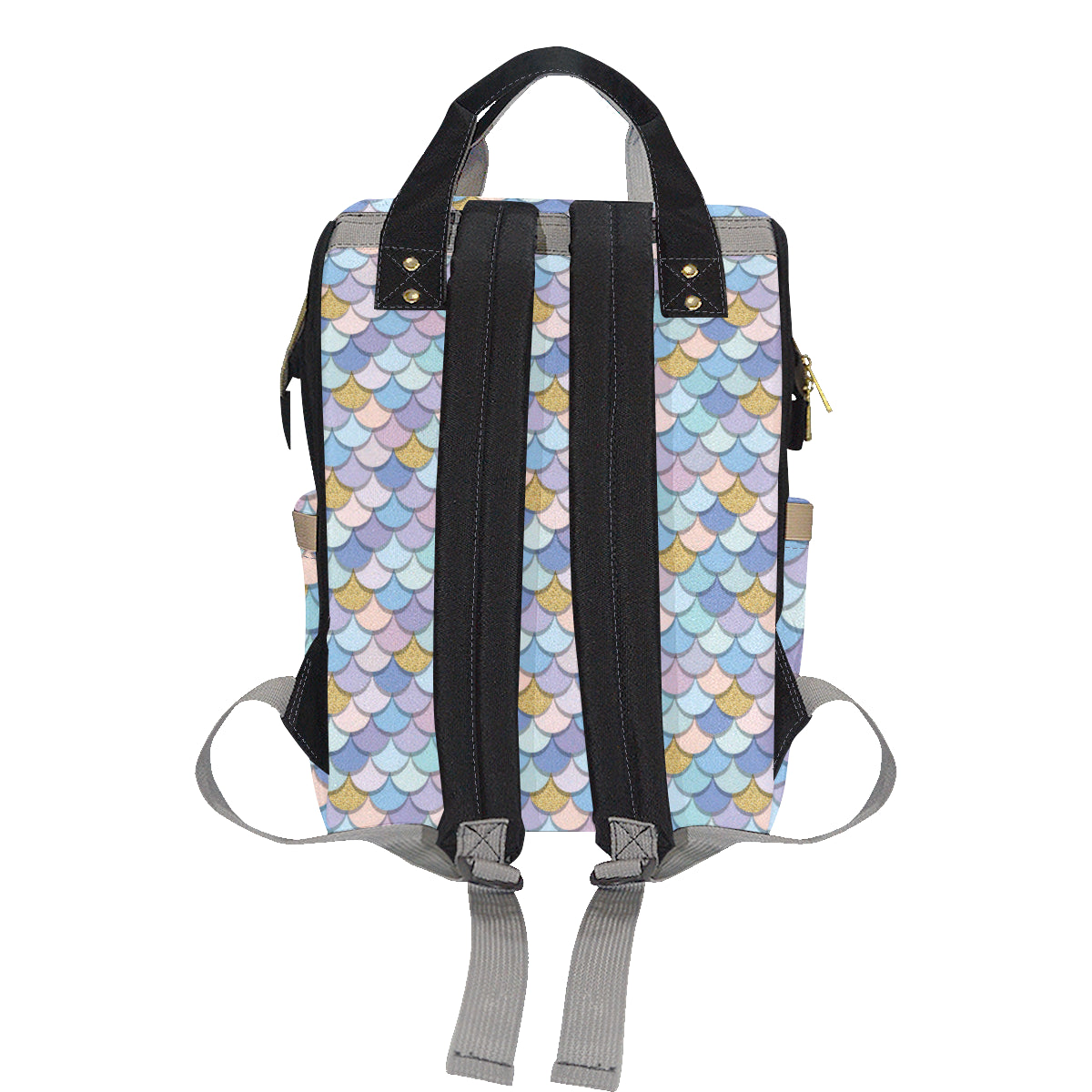 Mermaid Scales Pattern Print Design 05 Diaper Bag Backpack