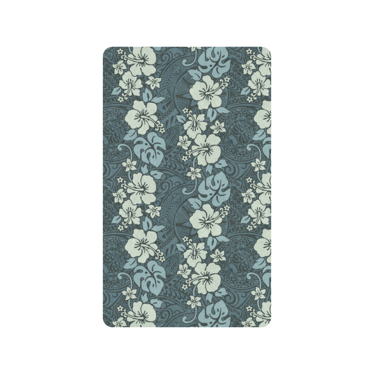 Flower Hawaiian Hibiscus Style Print Pattern Rubber Doormat