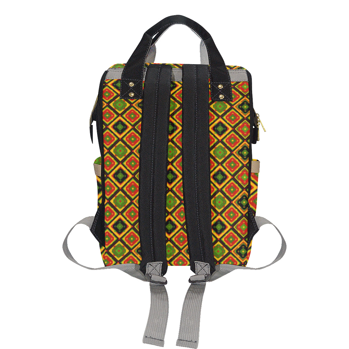 Rasta Reggae Color Pattern Diaper Bag Backpack