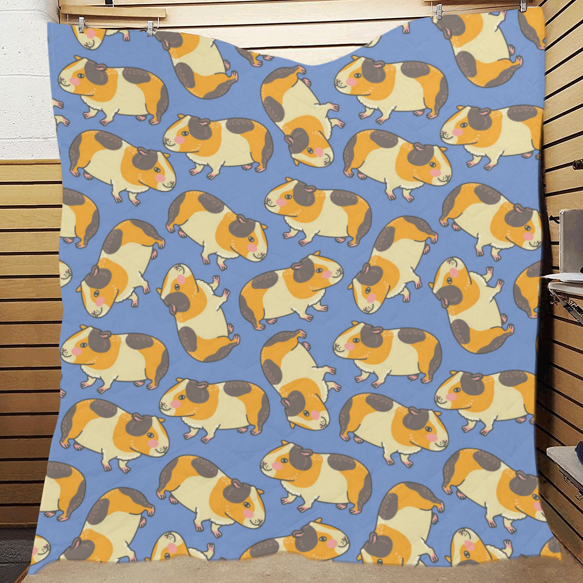 Guinea Pig Pattern Print Design 01 Premium Quilt