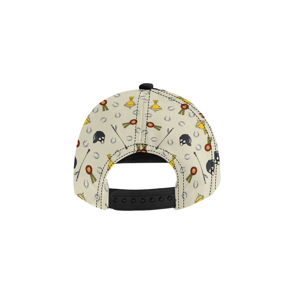 Equestrian Horseshoe Equipment Snapback Cap