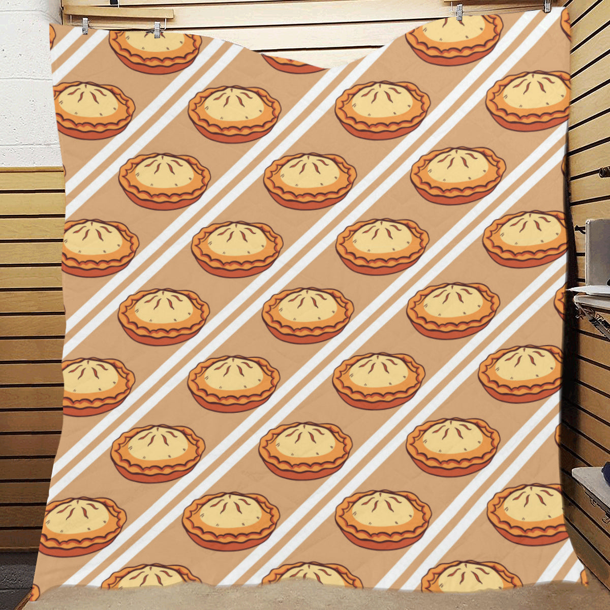 Pie Pattern Print Design A02 Premium Quilt