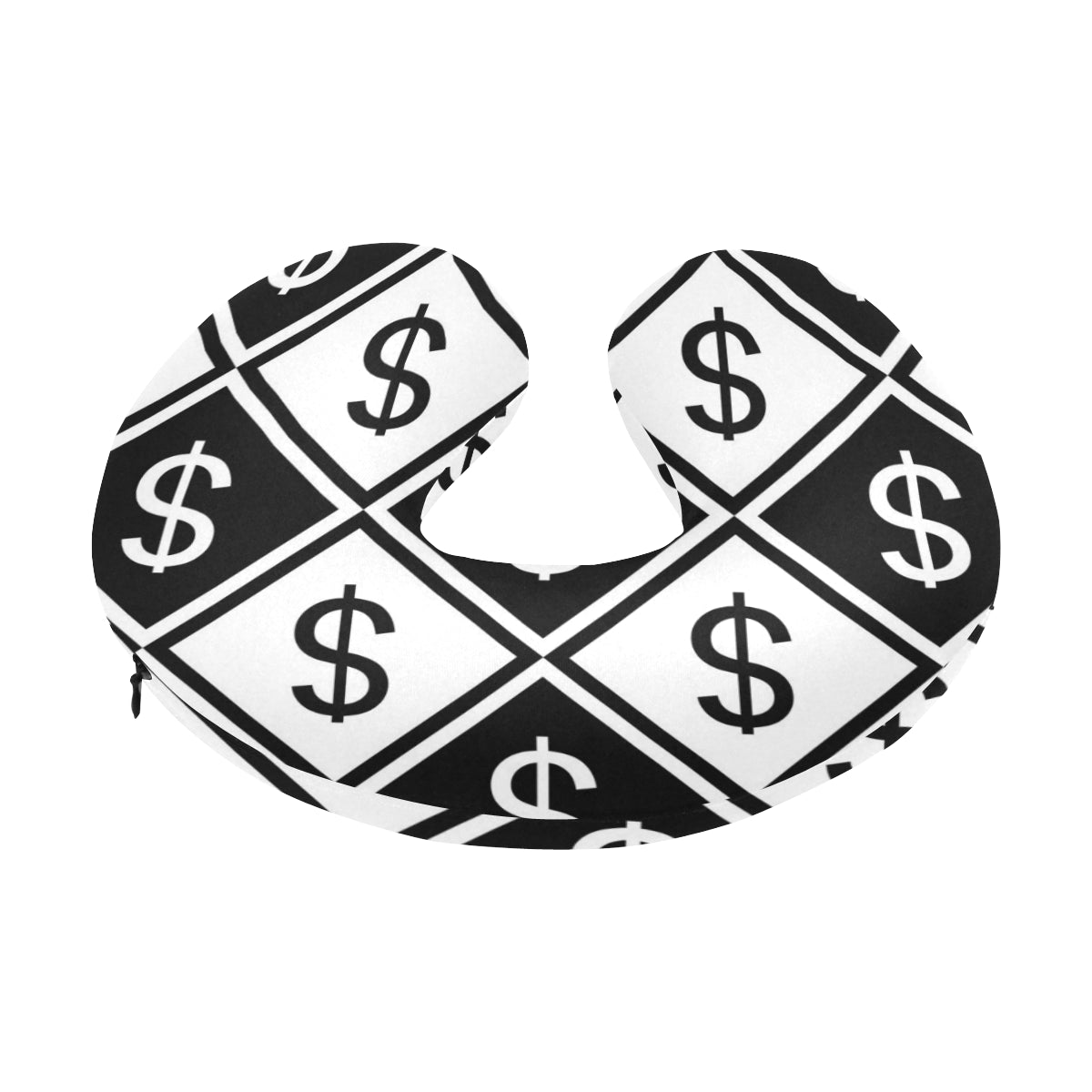Money Pattern Print Design 04 U-Shaped Travel Neck Pillow