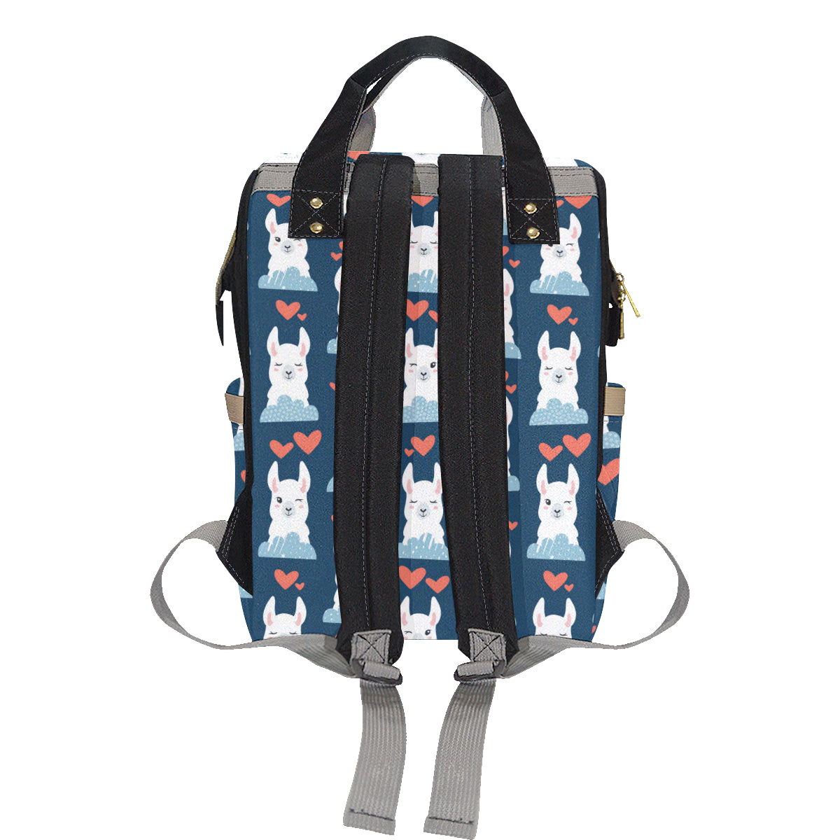 Alpaca Love Pattern Print Design 05 Diaper Bag Backpack