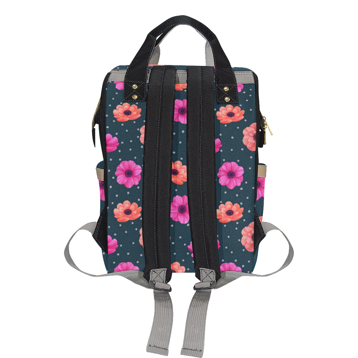 Anemone Pattern Print Design AM08 Diaper Bag Backpack