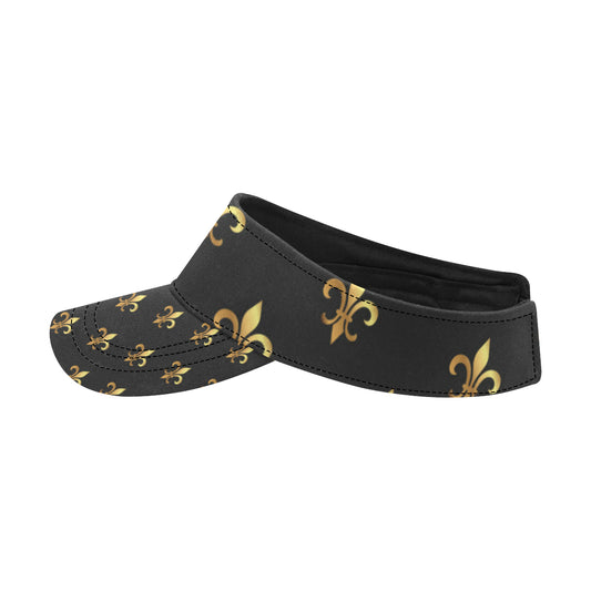 Fleur De Lis Gold Pattern Print Design 03 Unisex Sun Visor