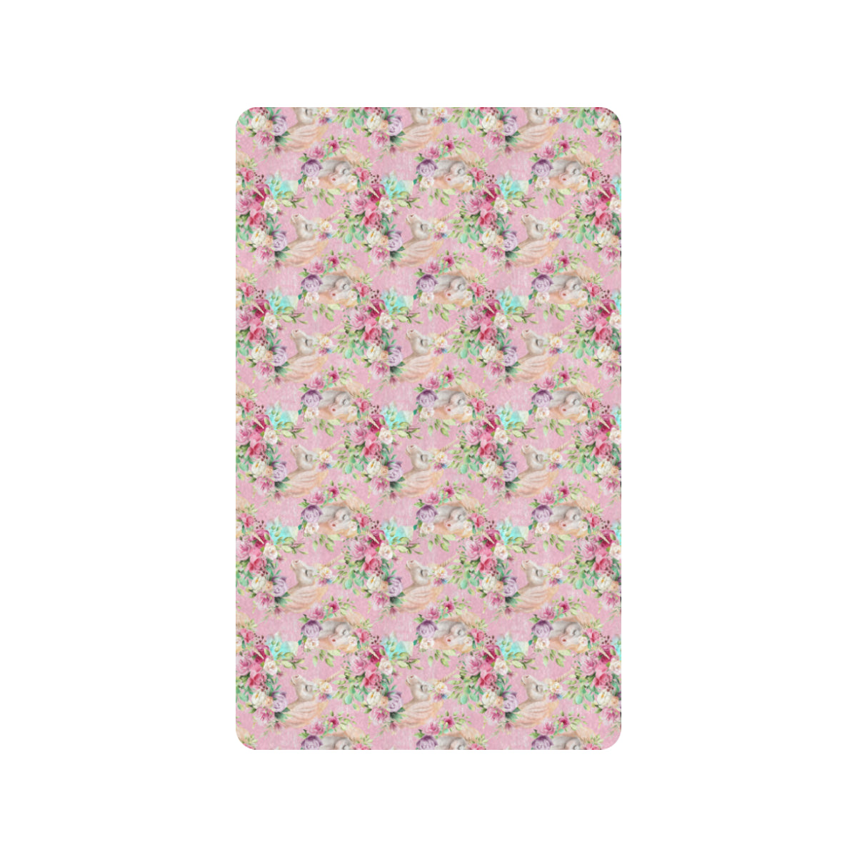 Unicorn Princess with Rose Rubber Doormat
