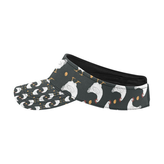 Chicken Pattern Print Design 06 Unisex Sun Visor
