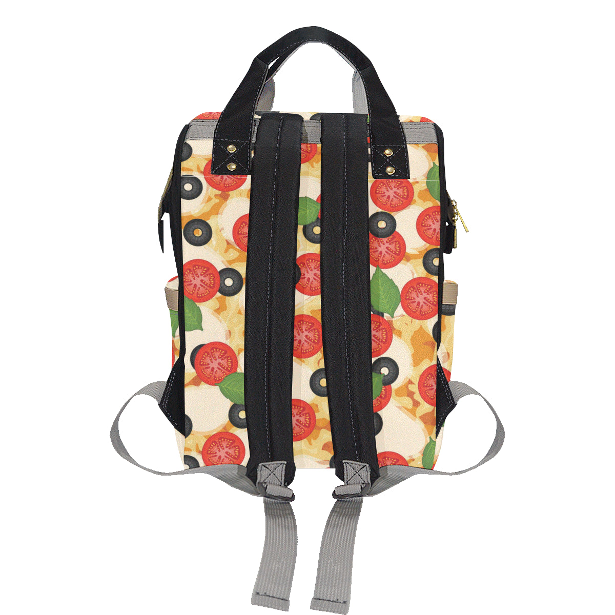 Pizza Pattern Print Design A05 Diaper Bag Backpack