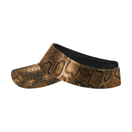 Snake Skin Brown Print Unisex Sun Visor