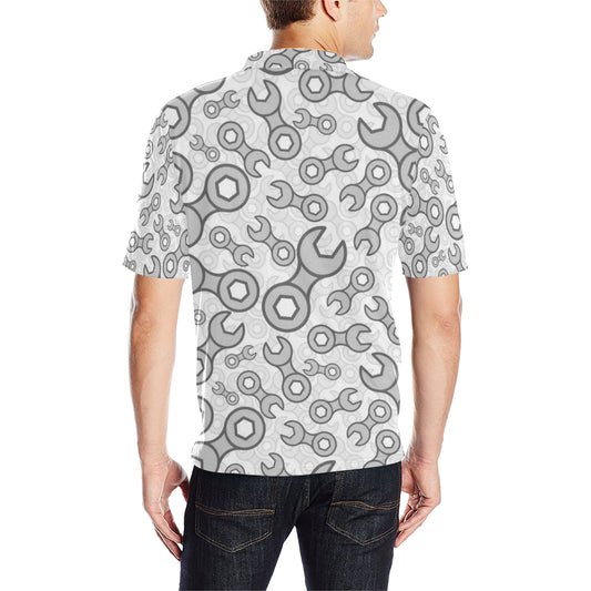 Mechanic Pattern Print Design 05 Men Polo Shirt