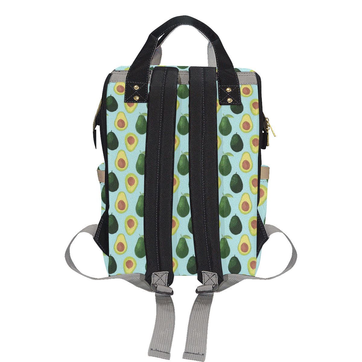 Avocado Pattern Print Design 04 Diaper Bag Backpack