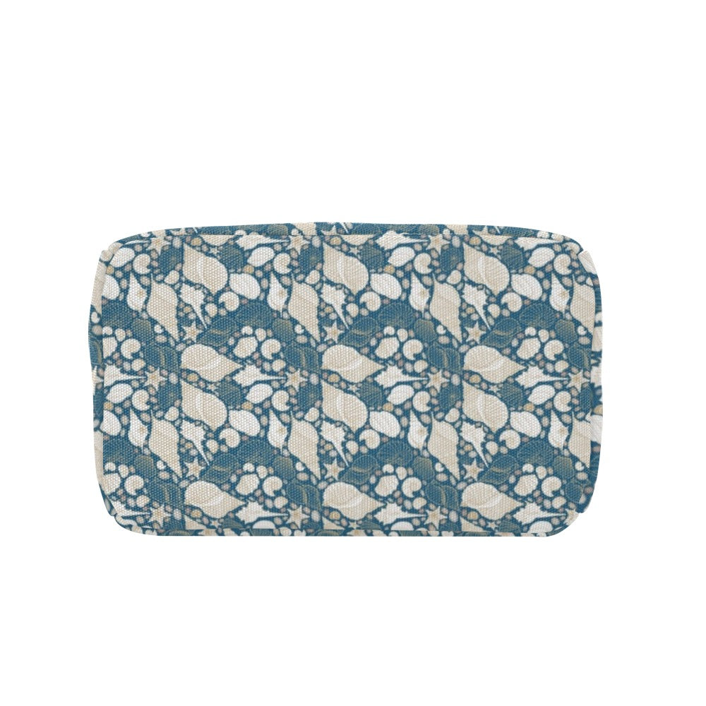Seashell Print Design LKS308 Insulated Lunch Bag