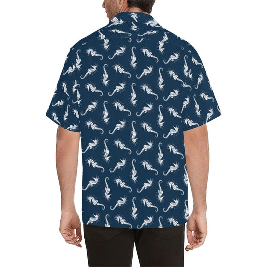 SeaHorse Print Design LKS402 Men's Men's Hawaiian Shirt