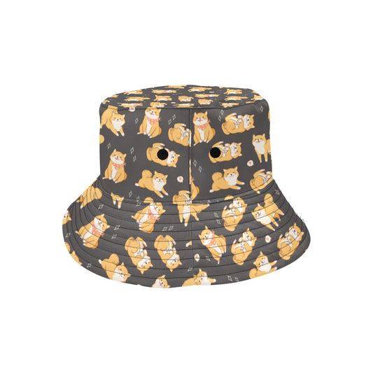 Shiba Inu Print Design LKS309 Unisex Bucket Hat