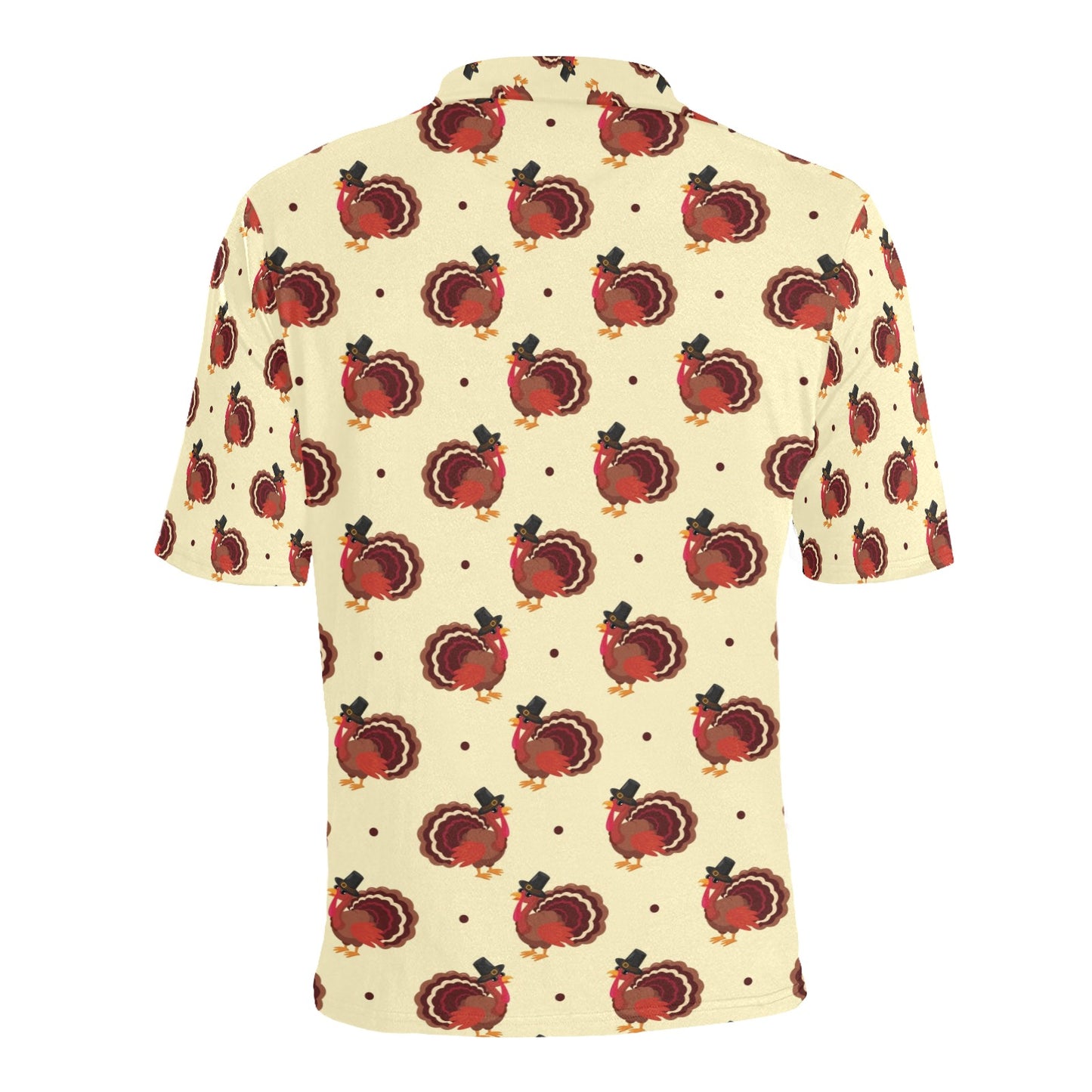 Thanksgiving Print Design LKS3010 Men Polo Shirt