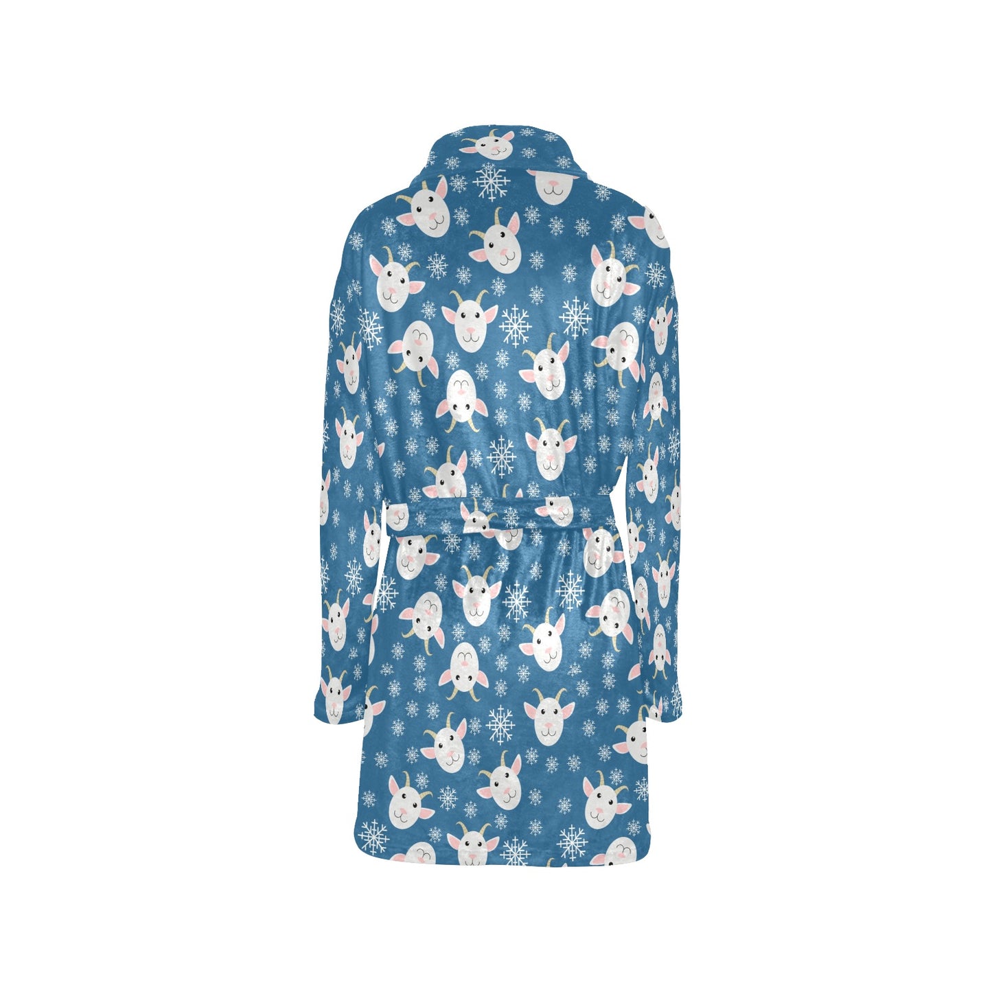 Goat Print Design LKS402 Women's Fleece Robe
