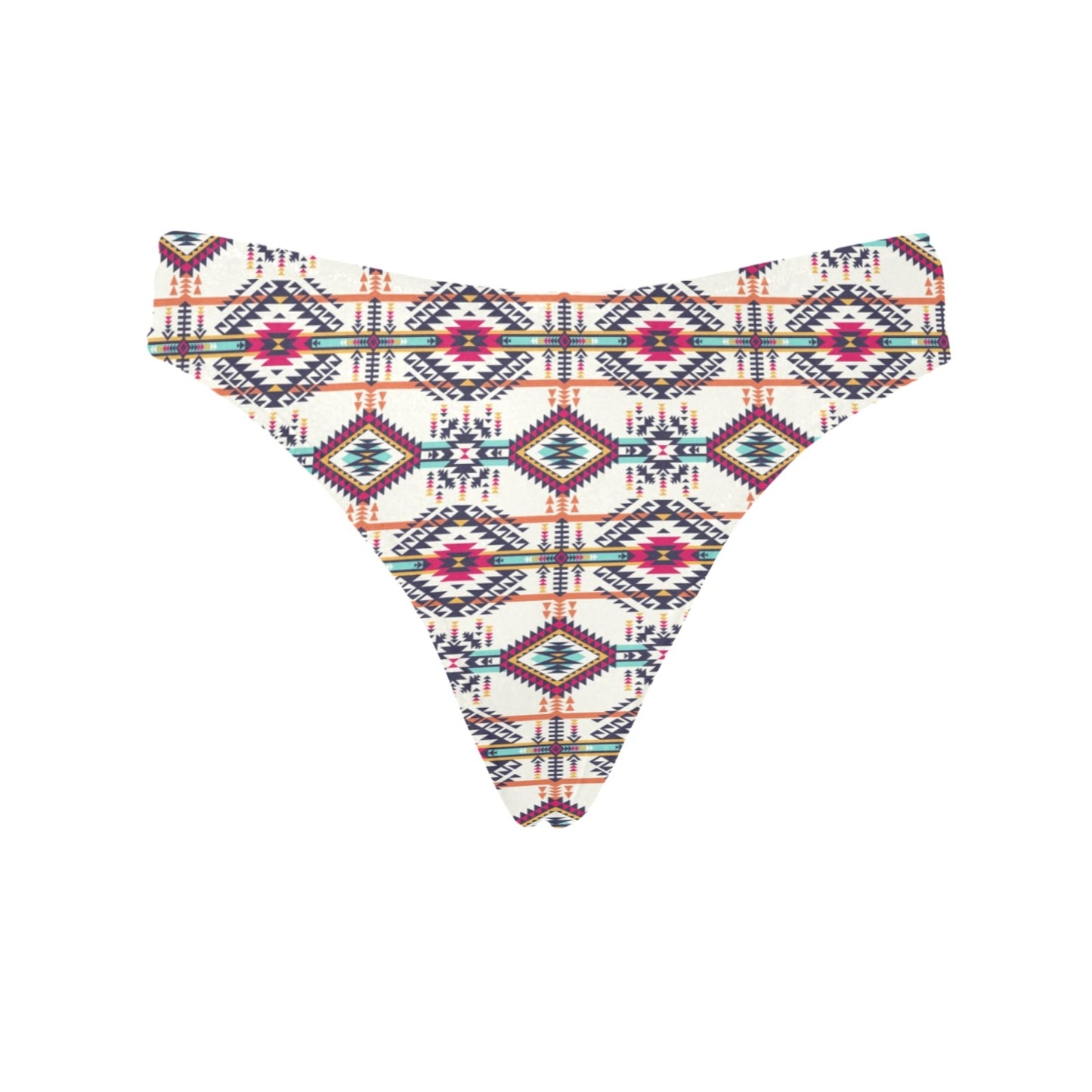 Indian Navajo Art Themed Design Print Women's Thongs