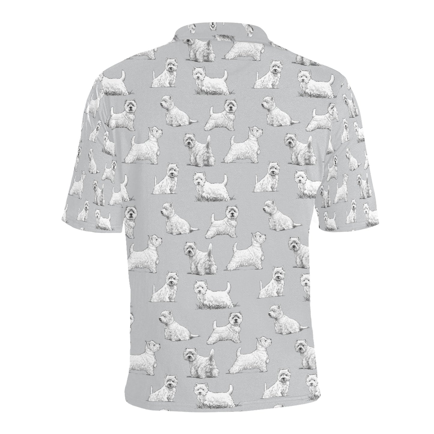 Scottish Terriers Print Design LKS3011 Men Polo Shirt